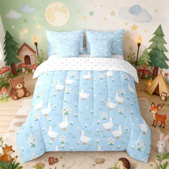 Erosebridal Goose Full Size Bedding Sets for Girls, Daisies Full Size ...