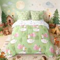 thumbnail image 1 of Erosebridal Goose Queen Bedding for Girls, Pink Balloons Bedding Comforter Set Queen, Stars Reversible 7-Piece, 1 of 6