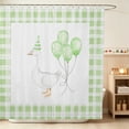 thumbnail image 1 of Erosebridal Goose Shower Curtain 72Wx78L for Girls, Green Balloons Waterproof Bath Curtain, 1 of 5