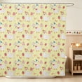 thumbnail image 1 of Erosebridal Goose Shower Curtain 72Wx78L for Girls, Yellow Party Waterproof Bath Curtain, 1 of 5