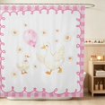 thumbnail image 1 of Erosebridal Goose Shower Curtain 72Wx84L for Girls, Pink Balloon Waterproof Bathroom Shower Curtain, 1 of 5