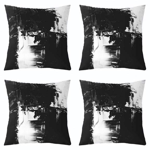 Erosebridal Gradient Abstract Throw Pillow Covers 16x16 Set of 4,Oil Painting Pillow Cases for Couch,Modren Room Decorative