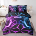 thumbnail image 1 of Erosebridal Gradient Gamepads Bed in a Bag Full size,Video Game Bed Set,Geometric Plaid Bedding Full Size,Microfiber Male Bedroom Decor,Reversible,7-Piece, 1 of 6