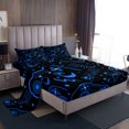 thumbnail image 1 of Erosebridal Gradient Gamepads Bed Sheets King,Video Game King Sheet Sets,Abstract Geometric Sheet Set King,Breathable Gamer Room Decor,4pcs, 1 of 7
