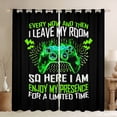 thumbnail image 1 of Erosebridal Gradient Gamepads Curtains and Drapes (38Wx54L),Video Game 30%-50% Blackout Curtains for Bedroom,Abstract Geometric Curtains Pack of 2 (38Wx54L),Gamer Room Decor, 1 of 6