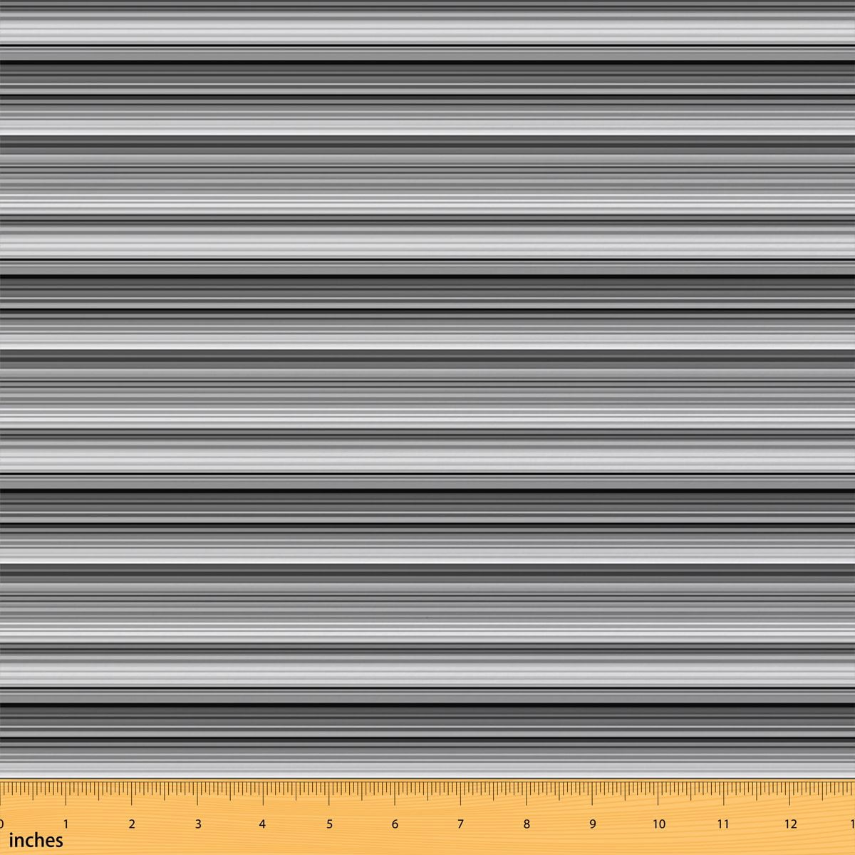 Wadding Pattern Erosebridal Gray Stripe Fabric by the Yard 2 Yards, Gradient Pattern ...