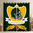 thumbnail image 1 of Erosebridal Green Bay Soccer City Curtains Pack of 2 (38x54), American Football Curtains for Living Room, Vintage Rugby 30%-50% Black Out Curtains, Bedroom Curtains Room Decorative, 1 of 6