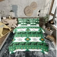 thumbnail image 1 of Erosebridal Green Boho Aztec Bed in a Bag Full Size, Southwestern Tribal Exotic Style Bed Set, Rustic Horse Bedroom Decor, Reversible 7-Piece, 1 of 4