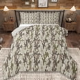 thumbnail image 1 of Erosebridal Green Brown Camo Queen Comforter Set,Rustic Farmhouse Hunting Bedding Comforter Set For Boys Girls, Reversible 3-Piece, 1 of 7