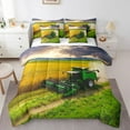 thumbnail image 1 of Erosebridal Green Farm Truck Bed in a Bag Full Size, Farmhouse Farmer Life Bed Set Lightweight 7-Piece, 1 of 4