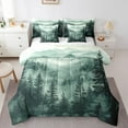 thumbnail image 1 of Erosebridal Green Jungle Bedding Sets Twin Size,Botanical Plants Comforter Sets with Sheets,Smoky Woodland Bed in a Bag Twin size,Super Cozy Jungle Bedroom Decoration,7pcs, 1 of 6