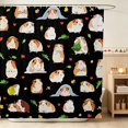 thumbnail image 1 of Erosebridal Guinea Pig Shower Curtain 72Wx78L for Boys Girls, Dark Tones Waterproof Bath Curtain, 1 of 5