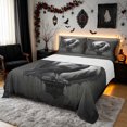 thumbnail image 1 of Erosebridal Halloween Raven Queen Sheets, Gothic Branch Queen Sheet Sets, Black Gray, Black Reversible, 4-Piece, 1 Flat Sheet, 1 Fitted Sheet and 2 Pillowcases, 1 of 6