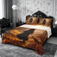 thumbnail image 1 of Erosebridal Halloween Witch Bed Sheets 4-Piece,Happy Fall Full Size Sheets,Orange,1 Flat Sheet, 1 Fitted Sheet and 2 Pillowcases, 1 of 6