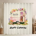 thumbnail image 1 of Erosebridal Happy Camping Blackout Curtains Set of 2 (52x84 Each),Rustic Outdoor Adventure Window Curtains For Girls Kids, 1 of 7