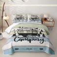 thumbnail image 1 of Erosebridal Happy Camping Camper Twin Quilt Set, Colorful Farmhouse Twin Coverlet Set, 2-Piece 1 Bedspread and 1 Pillowcase, 1 of 7