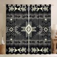 thumbnail image 1 of Erosebridal Hippie Aztec Curtains for Living Room,Bohemian Theme 30%-50% Blackout Curtains Set of 2 (38x45),Curtains Pack of 2 (38x45),Tribal Room Decorative, 1 of 6