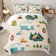 thumbnail image 1 of Erosebridal Happy Camping Quilt King For Camper Gifts,Adventure Theme King Coverlet Set For Boys Kids,3-Piece, 1 of 7