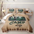 thumbnail image 1 of Erosebridal Happy Camping Twin Quilt Set for Boys Girls, Cartoon RV Car Twin Coverlet Set, 2-Piece, 1 of 7