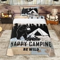 thumbnail image 1 of Erosebridal Happy Camping Twin Sheet Sets 3pcs for Teens,Kids Boys Girls Animal Bear Bedding,Super Cozy Room Decor, 1 of 5