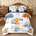 thumbnail image 1 of Erosebridal Harvest Pumpkin Full Size Bedding Sets 7 Pieces,Happy Autumn Full Size Bed in a Bag,Multi White,Reversible, 1 of 6