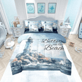 thumbnail image 1 of Erosebridal Hawaii Beach Bedding Sets Full Size, Sea Lighthouse Bed Set, Reversible 7 Pieces, 1 of 5