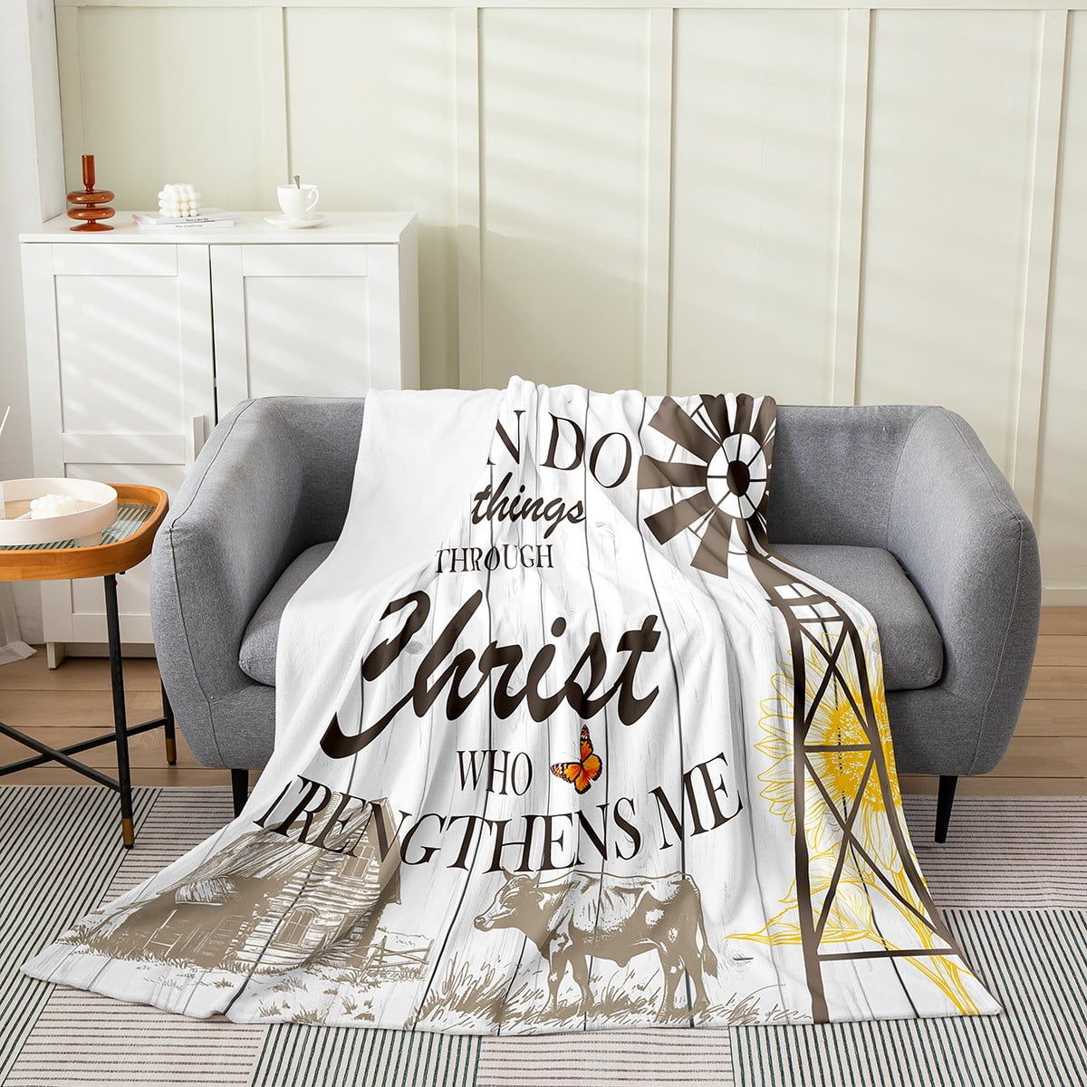 Erosebridal Dirt Bike Motocross Throw Blanket - Queen Size 90x90, Black White Grid, Fleece, For Boys Teens Room Decor