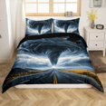 thumbnail image 1 of Erosebridal Highway Storm Comforter Cover Queen, Natural Lighting Bedding Queen Size, Tornado Room Decor, 3-Piece, 1 of 5