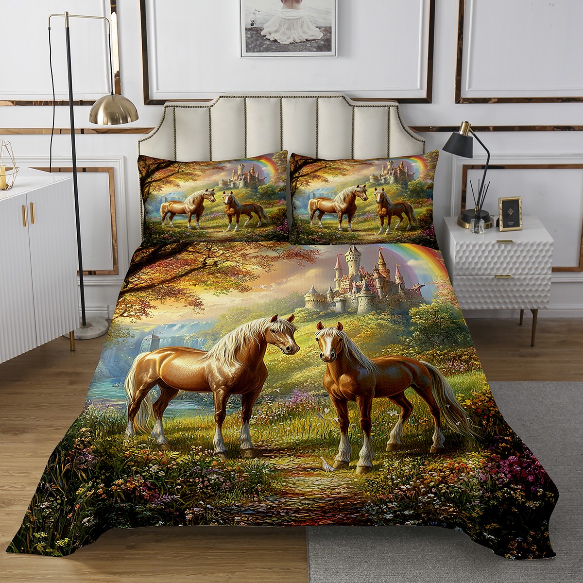 Amazing HD Photos about  Cool Review About Bedspread Horse Themefeed  with NO AI Images