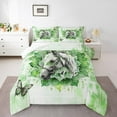 thumbnail image 1 of Horse Print Full Bedding Sets Animal Wildlife Comforter Set,Tribal Mandala Floral Down Comforter Green Oil Painting Bedding Comforter Sets,Modern Ombre Duvet Insert, 1 of 7