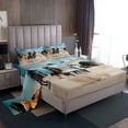 thumbnail image 1 of Erosebridal Horse Sheet Set Six Running Wild Horses Bed Sheet Teens Adult, Farm Animal Bed Sheet Set 4Pcs Western Cowboy Fitted Sheet, Farmhouse Flat Sheet, Rustic Decor 2 Pillow Cases, Full, 1 of 5