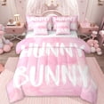 thumbnail image 1 of Erosebridal Hunny Bunny 7-Piece Twin Bedding Sets,Dreamy Princess Style Bedding Comforter Set For Girls Kids,Reversible, 1 of 7