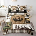 thumbnail image 1 of Erosebridal Hunting Bear Deer Bedding Sets Twin Size,Brown Farmhouse Comforter Sets with Sheets,Rustic Lodge Cabin Decor,Reversible,7pcs, 1 of 5