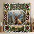 thumbnail image 1 of Erosebridal Hunting Deer Curtains Pack of 2 (38x54), Rustic Farmhouse 30%-50% Black Out Curtains, Woodland Animal Decor, 1 of 6