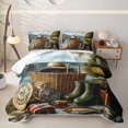 thumbnail image 1 of Erosebridal Hunting and Fishing Quilt Full, Rustic Farmhouse Lodge Cabin Full Bedspread Sets, 3 Pieces 1 Coverlet and 2 Pillowcases, 1 of 7