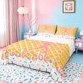 thumbnail image 1 of Erosebridal Ice Cream Baseball Bed Sheets,Girls Ball Sport Gamer King Sheets For Kids 4 Pieces, 1 of 6