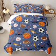thumbnail image 1 of Erosebridal Ice Hockey Stick Quilt Full,Boys Ball Games Rugby Sport Full Bedspread Sets For Kids Teens,3 Pieces, 1 of 7