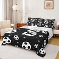 thumbnail image 1 of Erosebridal Initial Alphabet S Bed Sheets,Ball Sport Games Theme Kids King Sheets For Football Boys 4-Piece, 1 of 6