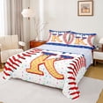 thumbnail image 1 of Erosebridal Initial Letter K Queen Sheet Sets for Boy, Cute Ball Print Bed Set, 4 Pieces, 1 of 5
