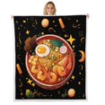 thumbnail image 1 of Erosebridal Japanese Ramen Blankets and Throws 30"x40",Ramen Noodles Blanket Throw Funny Gifts Women Men,Anime Style Fleece Blanket Food Print Sherpa Blanket Bedroom Decor, 1 of 6