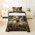 thumbnail image 1 of Erosebridal Jungle Deer Elk Twin Sheet Sets for Kid, Rustic Farmhouse Bedding, 3pcs, 1 of 5