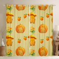 thumbnail image 1 of Erosebridal Kawaii Animal Capybara Curtains Pack of 2 (42x84 Each) For Boys Girls,Kids Harvest Pumpkin Flowers Oranges Curtains Blackout,Green Orange,Lightweight Room Decor, 1 of 6