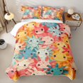 thumbnail image 1 of Erosebridal Kawaii Axolotl Bed Spread Queen,Colorful Ocean Animals Queen Coverlet Set For Girls,3-Piece, 1 of 7