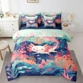 thumbnail image 1 of Erosebridal Kawaii Axolotl Bedding Sets Full Size 7-Piece , Cute Sealife Comforter Sets with Sheets, Reversible, 1 of 5
