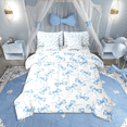 thumbnail image 1 of Erosebridal Kawaii Bow Tie Bedding Sets Twin Size,Blue Bowknot Comforter Sets with Sheets,Cute Room Decorative,7-Piece, 1 of 5