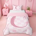 thumbnail image 1 of Erosebridal Kawaii Bowtie Ribbon Twin Bedding,Letter C Monogrammed Duvet Cover Set For Girls Kids,Reversible pink,2-Piece(No Comforter), 1 of 6