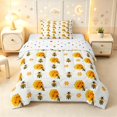 thumbnail image 1 of Erosebridal Kawaii Bug Bee Twin Comforter Sets,Cartoon Floral Bedding Set,White Black,Polkadot Reversible,2pcs,1 Comforter and 1 Pillowcase, 1 of 7