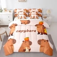 thumbnail image 1 of Erosebridal Kawaii Capybara Bedding Comforter Set 7 Pieces For Boys Girls,Kids Cartoon Animal Full Bedding Set,Breathable Home Decor, 1 of 6