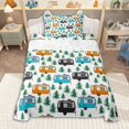 thumbnail image 1 of Erosebridal Kawaii Car Twin Sheet Sets 3pcs for Boys Girls,Happy Camping Bedding for Kids Teens,Lightweight Room Decor, 1 of 5