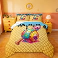 thumbnail image 1 of Erosebridal Kawaii Ice Cream Baseball Full Size Comforter Sets,Sport Games Bedding Sets For Kids,Reversible,3-Piece, 1 of 7